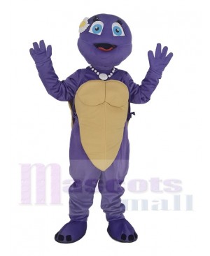 Purple Female Turtle Mascot Costume Animal