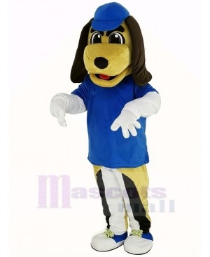 Beagle Dog with Blue Hat Mascot Costume Animal