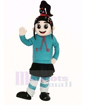 Girl Vanellope Mascot Costume Cartoon