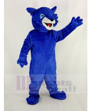 Blue Bobcats Mascot Costume Animal