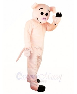 Cute Pink Pig Mascot Costumes Farm Animal