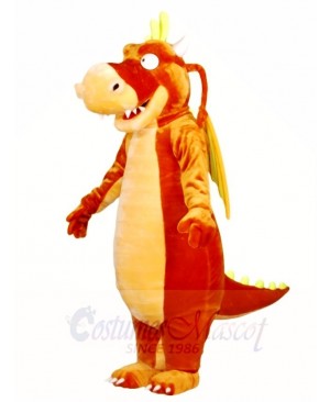  Brown Dragon with Wings Mascot Costumes 