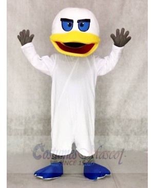 White Duck with Blue Flippers Mascot Costumes Animal