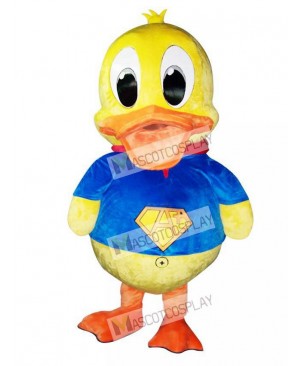 Blue Suit Duck Mascot Costume