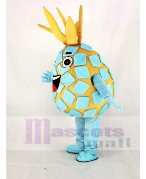 Aqua Pineapple Pete Fruit Mascot Costume Cartoon