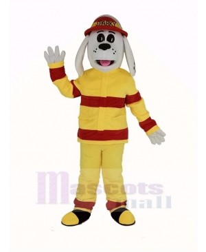 New Sparky the Fire Dog with Red Hat Mascot Costume