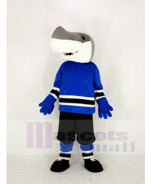 School Sharks with Black Sweatpants Mascot Costume College