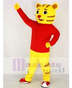 Cute Daniel Tiger in Red Mascot Costume Animal