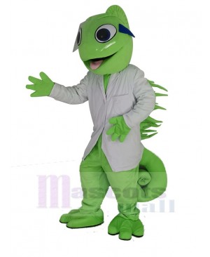 Chameleon Lizard Iguana Green Reptile Mascot Costume