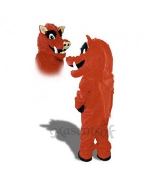 Cute Razorback Feral Pig Hog Wild Boar Mascot Costume