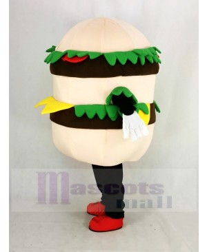 Hamburger with Cheese Mascot Costume Cartoon