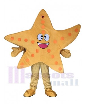 Yellow Starfish Mascot Costumes Sea Ocean