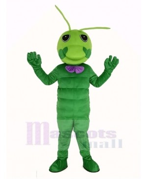 Green Worm Mascot Costume Animal