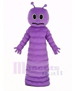 Purple Bug Caterpillar Insect Mascot Costume