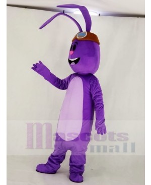 Purple Bunny Rabbit Mascot Costume