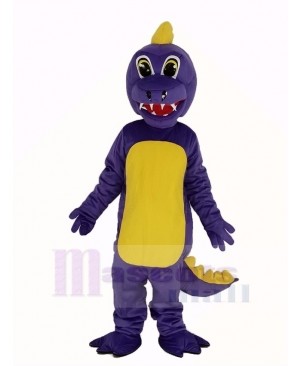 Purple Dunkan Dragon Mascot Costume Animal