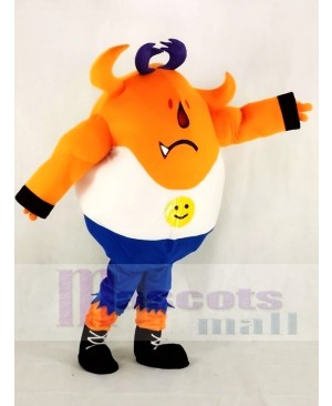 Orange Monster with Long Ears Mascot Costum