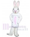 Mrs. White Bunny mascot costume