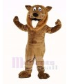 Brown Lion with White Beard Mascot Costume Animal