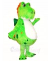 Green Fluffy Dinosaur Mascot Costumes 