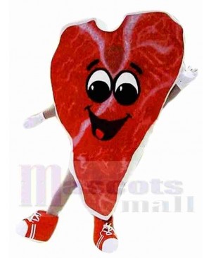 Steak Mascot Costume 