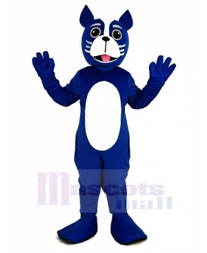 Blue Boston Terrier Dog Mascot Costume Animal