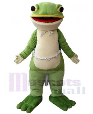 Green Jumping Frog Mascot Costume Animal