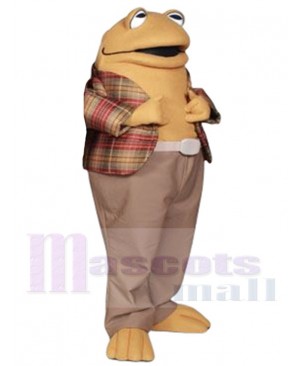 Brown Toad Mascot Costume Frog and Toad Cartoon