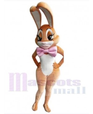 Slender Easter Bunny Mascot Costume Animal