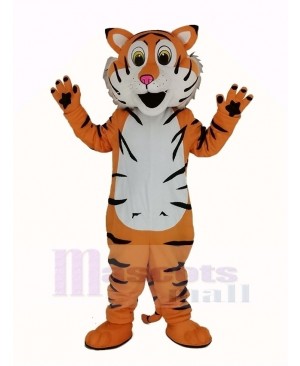 Friendly Tiger Mascot Costume Adult