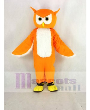 Orange Ollie Owl Mascot Costume Animal