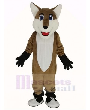 Smiling Fox Mascot Costume