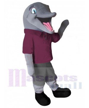 Cute Sport Dolphin Mascot Costume For Adults Mascot Heads