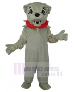 Angry Gray Dog Mascot Costume Animal