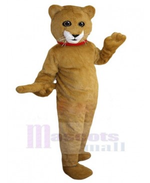 Brown and Yellow Cat Adult Mascot Costume Animal