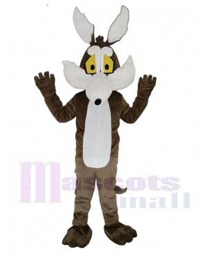 Wile E. Coyote Wolf Mascot Costume Animal with Long Nose
