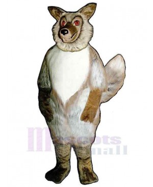 Smiling Lightweight Wolf Mascot Costume Animal