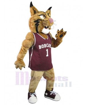 Basketball Player Brown Tiger Mascot Costume Animal