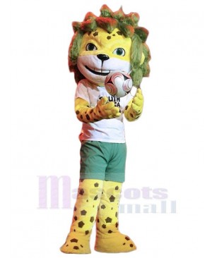 The 2010 Fifa Yellow Tiger Mascot Costume Animal