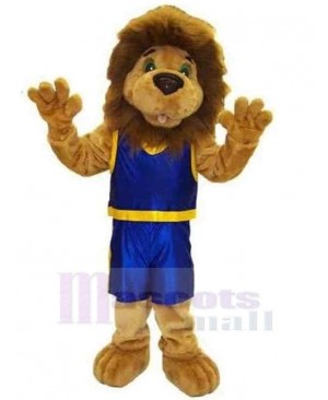 Cheerful Sport Lion Mascot Costume Animal