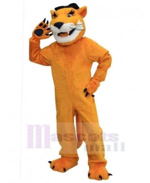 Female Brown Cougar Mascot Costume Animal