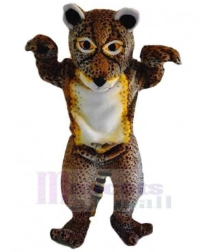 White Belly Leopard Mascot Costume Animal