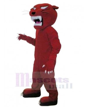 Red Panther Mascot Costume Animal