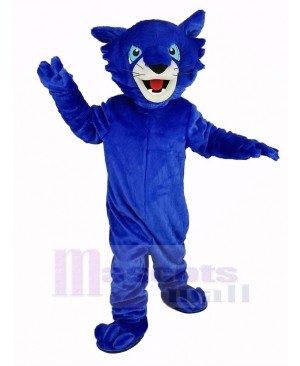 Blue Bobcats Mascot Costume Animal