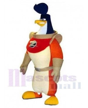 Fierce Astronaut Penguin Cosmonaut Mascot Costume Animal