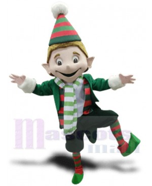 Cute Boy Elf Mascot Costume Cartoon