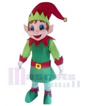 Magic Elf Santa Claus Helper Mascot Costume Cartoon