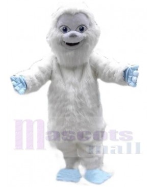 Cute Yeti Snowman Mascot Costume Cartoon