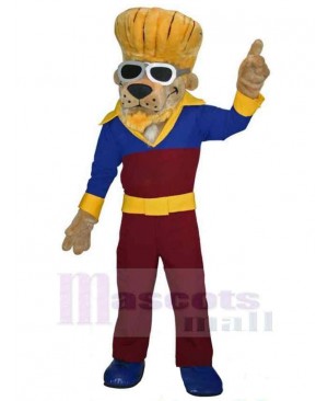 Fashion Dog Mascot Costume Animal with Glasses