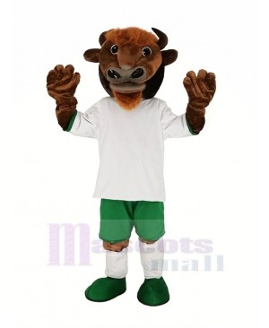 Brown Buffalo Bison Mascot Costume Animal